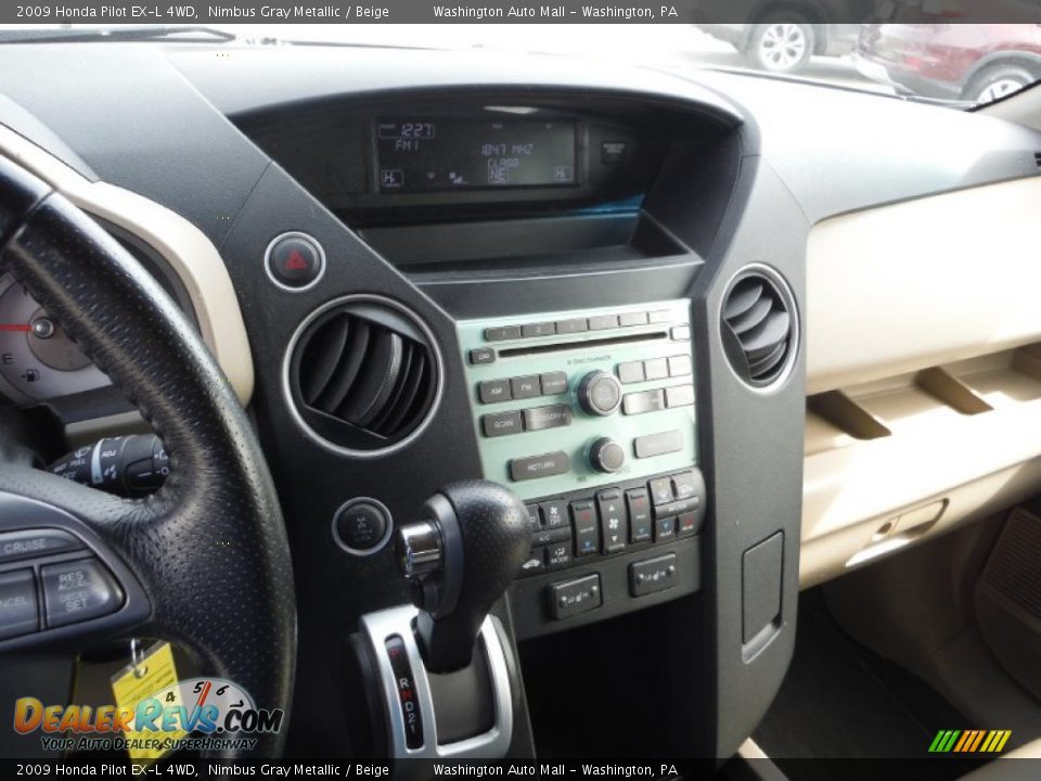 2009 Honda Pilot EX-L 4WD Nimbus Gray Metallic / Beige Photo #13