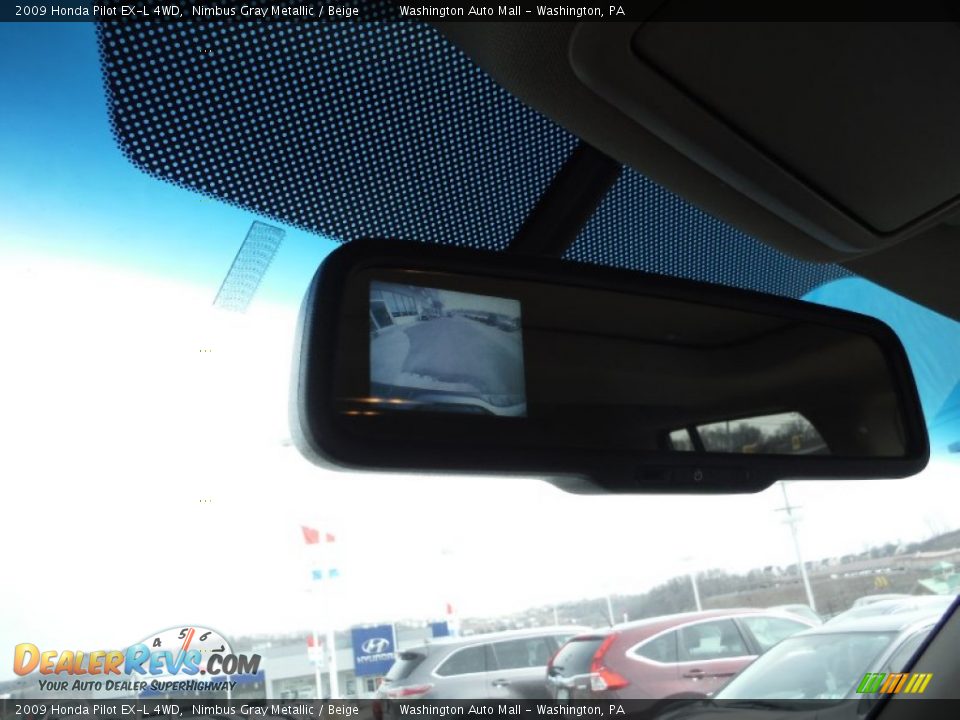 2009 Honda Pilot EX-L 4WD Nimbus Gray Metallic / Beige Photo #14