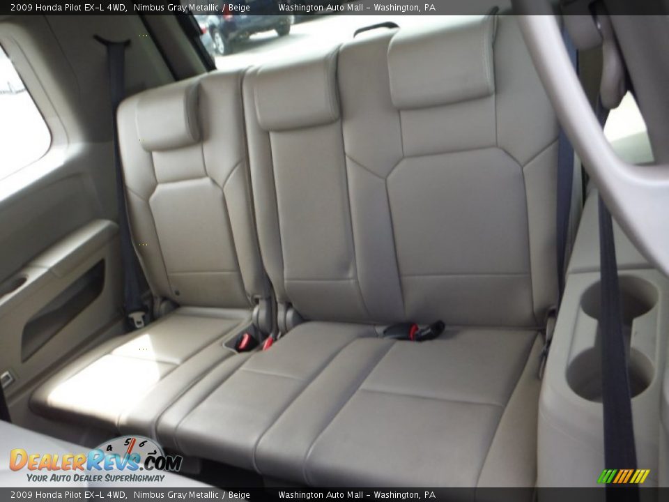 2009 Honda Pilot EX-L 4WD Nimbus Gray Metallic / Beige Photo #16