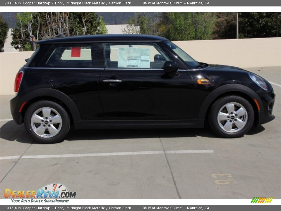 2015 Mini Cooper Hardtop 2 Door Midnight Black Metallic / Carbon Black Photo #2