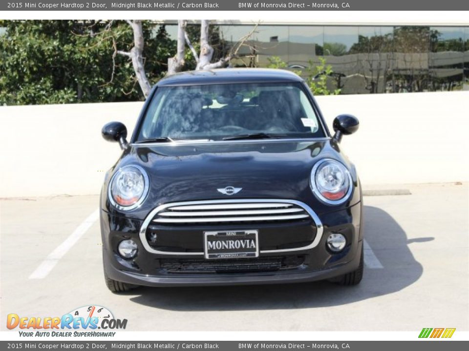 2015 Mini Cooper Hardtop 2 Door Midnight Black Metallic / Carbon Black Photo #3