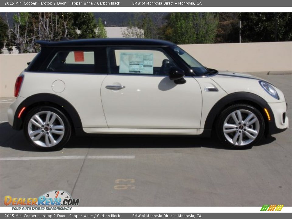 2015 Mini Cooper Hardtop 2 Door Pepper White / Carbon Black Photo #2