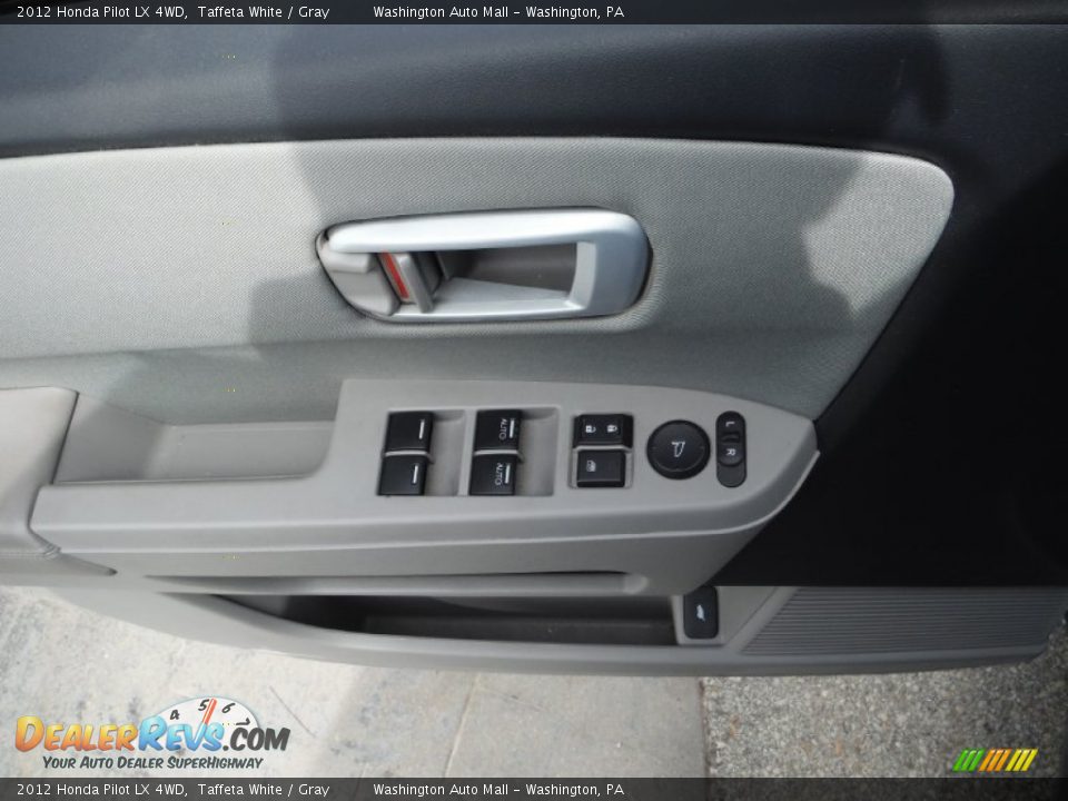 2012 Honda Pilot LX 4WD Taffeta White / Gray Photo #10