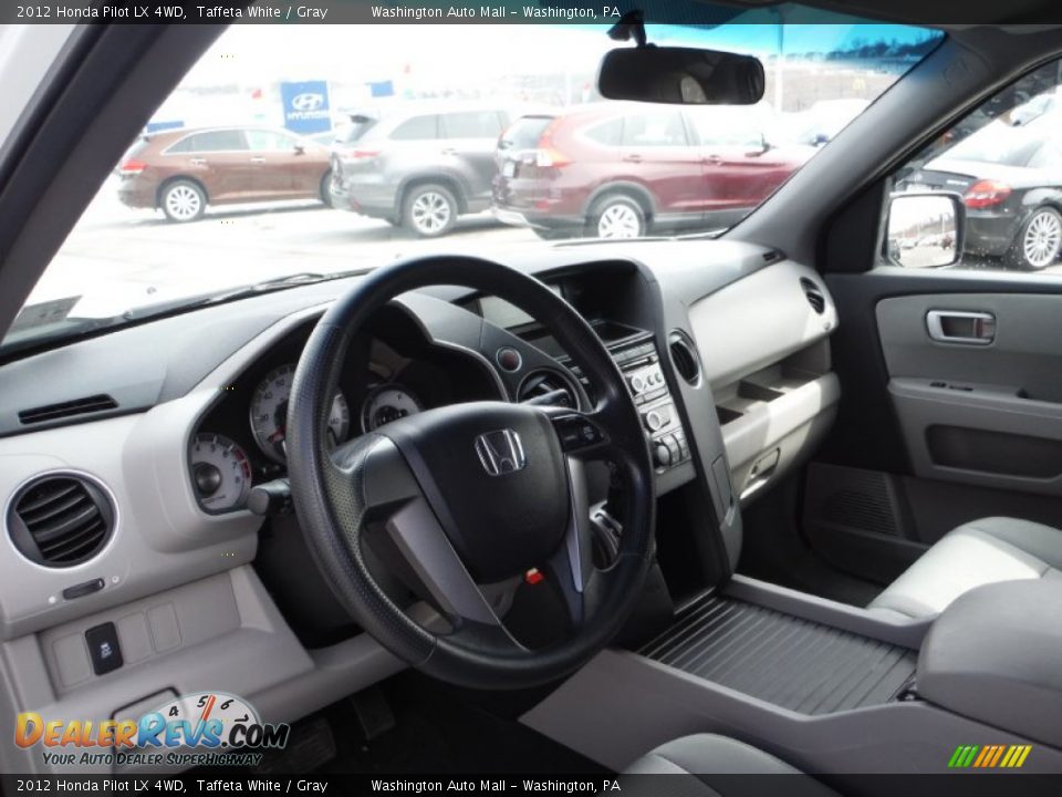 2012 Honda Pilot LX 4WD Taffeta White / Gray Photo #11