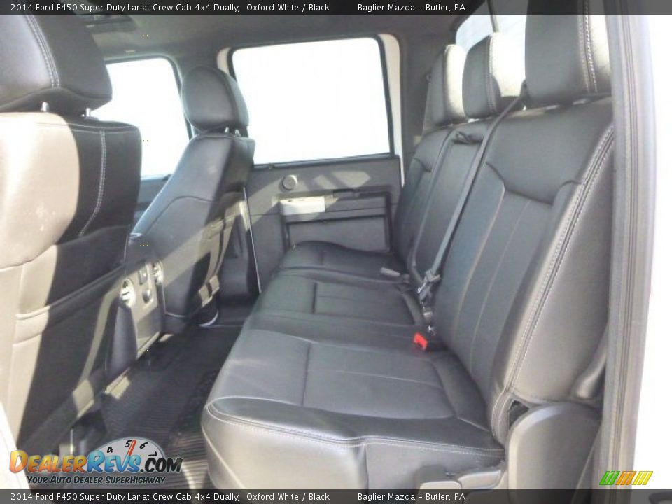 2014 Ford F450 Super Duty Lariat Crew Cab 4x4 Dually Oxford White / Black Photo #9