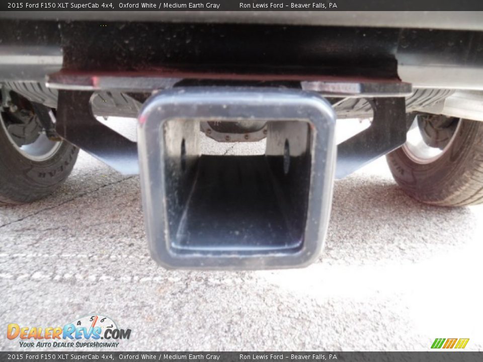 2015 Ford F150 XLT SuperCab 4x4 Oxford White / Medium Earth Gray Photo #8