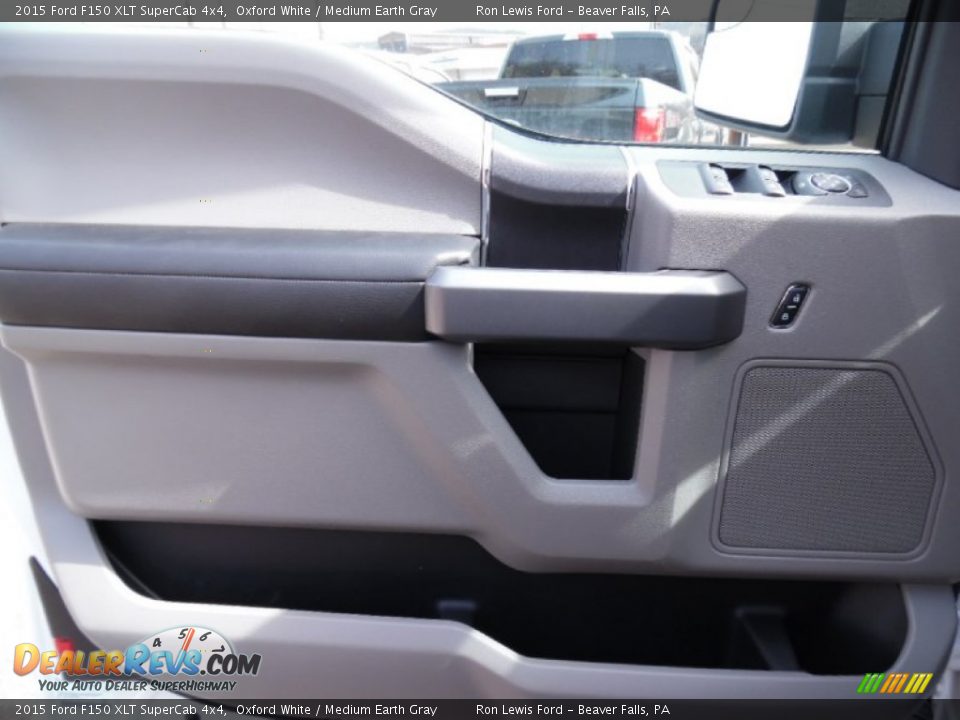 2015 Ford F150 XLT SuperCab 4x4 Oxford White / Medium Earth Gray Photo #15