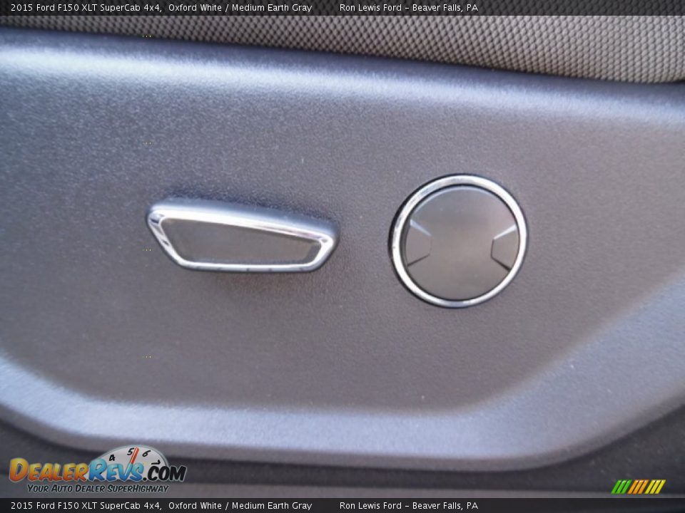 2015 Ford F150 XLT SuperCab 4x4 Oxford White / Medium Earth Gray Photo #17
