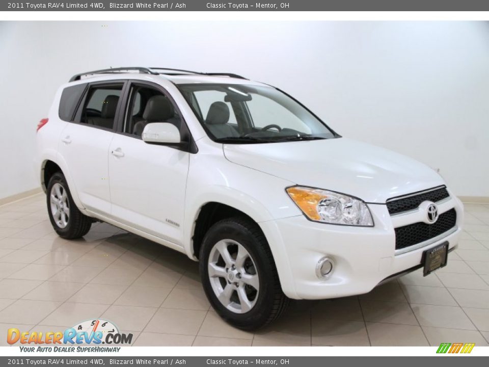 2011 Toyota RAV4 Limited 4WD Blizzard White Pearl / Ash Photo #1