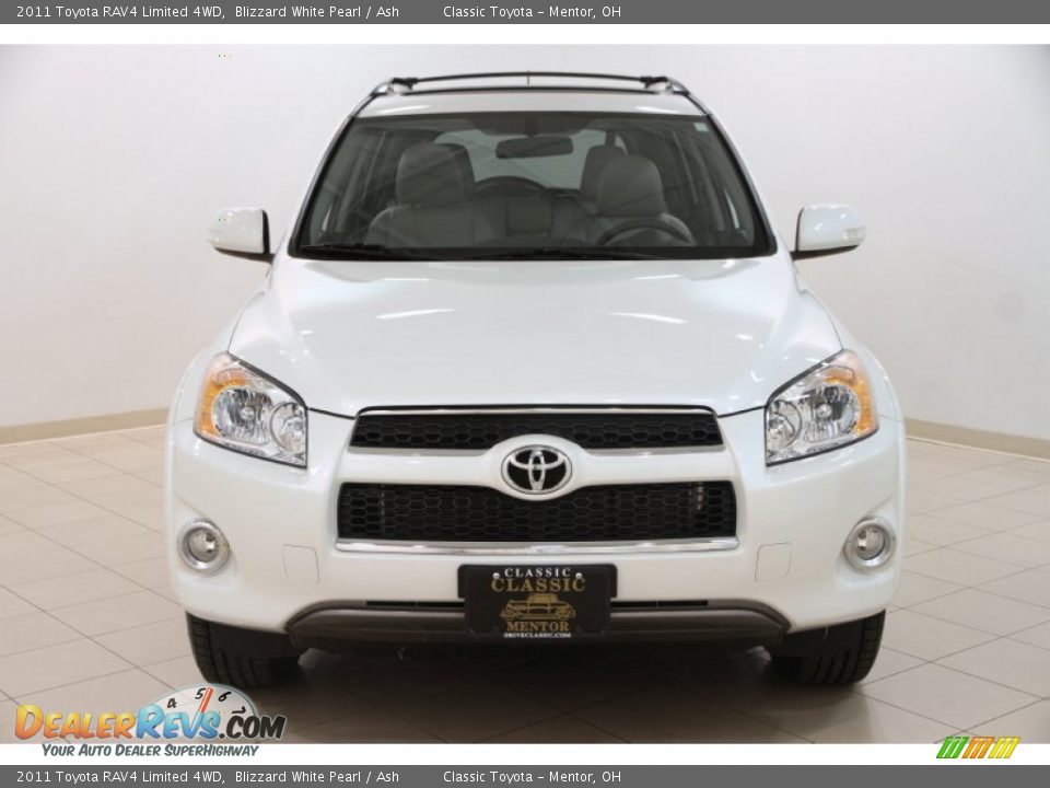 2011 Toyota RAV4 Limited 4WD Blizzard White Pearl / Ash Photo #2