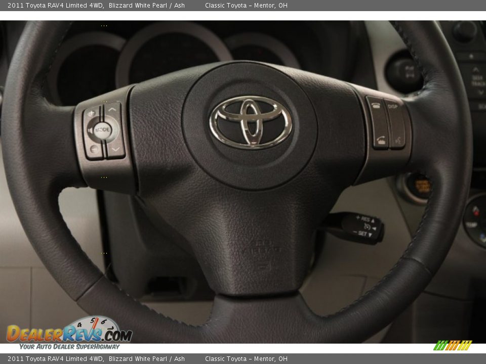 2011 Toyota RAV4 Limited 4WD Blizzard White Pearl / Ash Photo #7