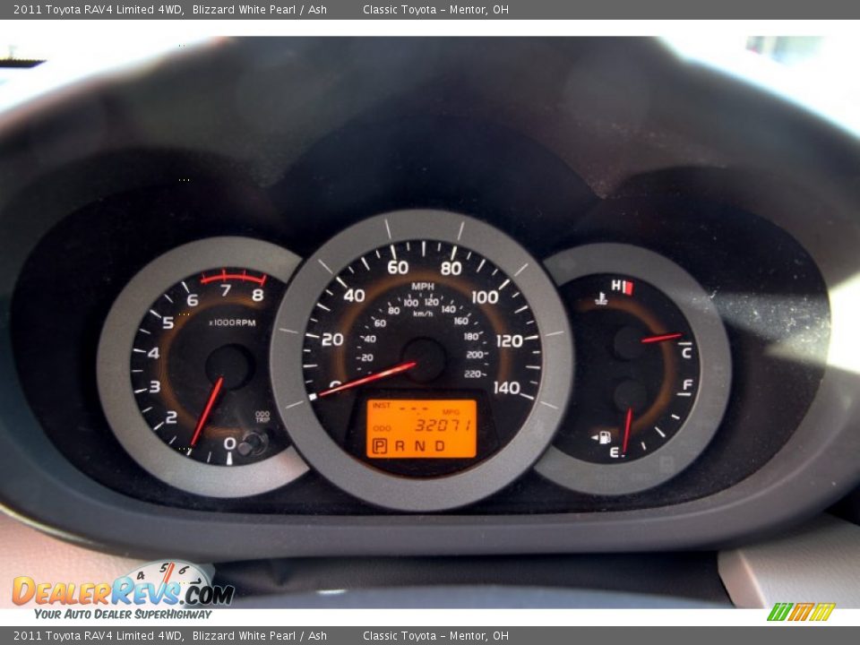 2011 Toyota RAV4 Limited 4WD Blizzard White Pearl / Ash Photo #8