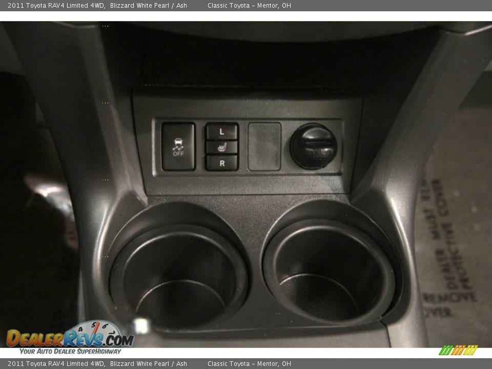 2011 Toyota RAV4 Limited 4WD Blizzard White Pearl / Ash Photo #10