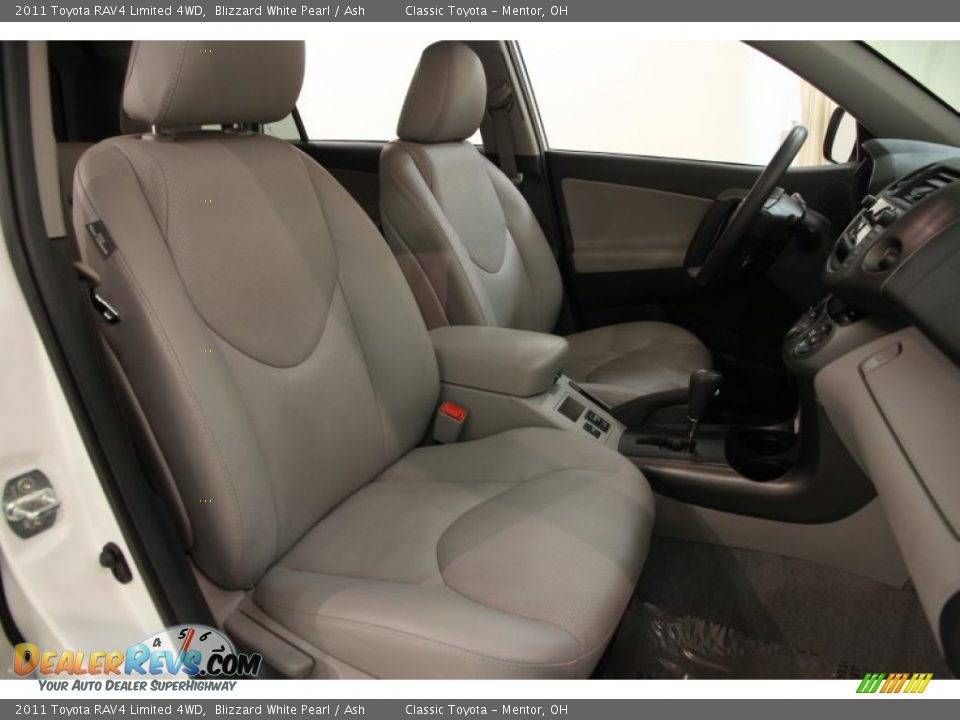 2011 Toyota RAV4 Limited 4WD Blizzard White Pearl / Ash Photo #13