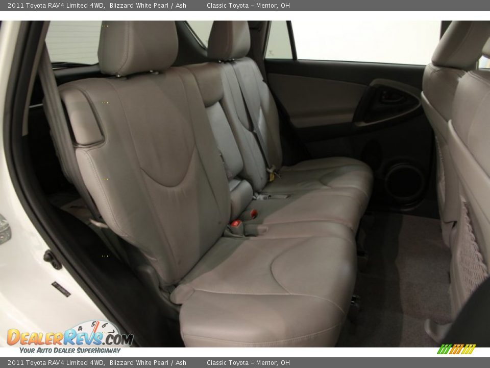 2011 Toyota RAV4 Limited 4WD Blizzard White Pearl / Ash Photo #14