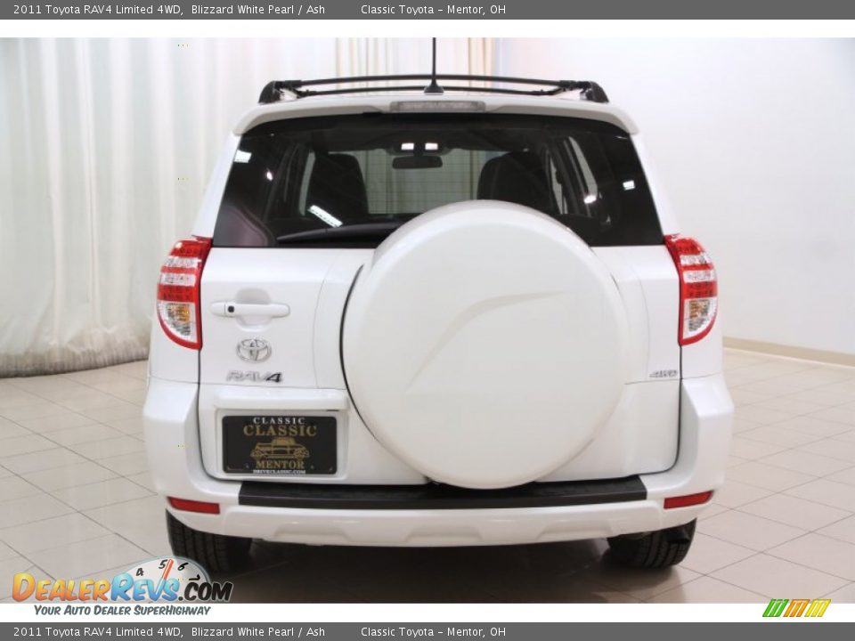2011 Toyota RAV4 Limited 4WD Blizzard White Pearl / Ash Photo #16