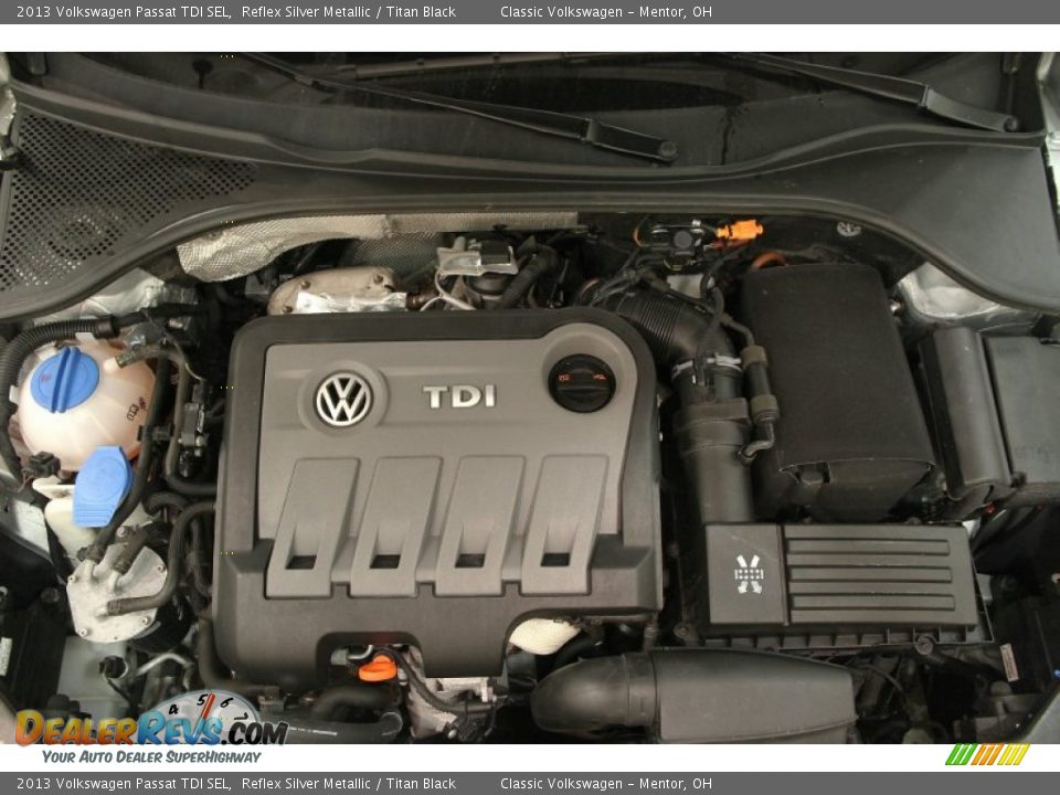 2013 Volkswagen Passat TDI SEL Reflex Silver Metallic / Titan Black Photo #16