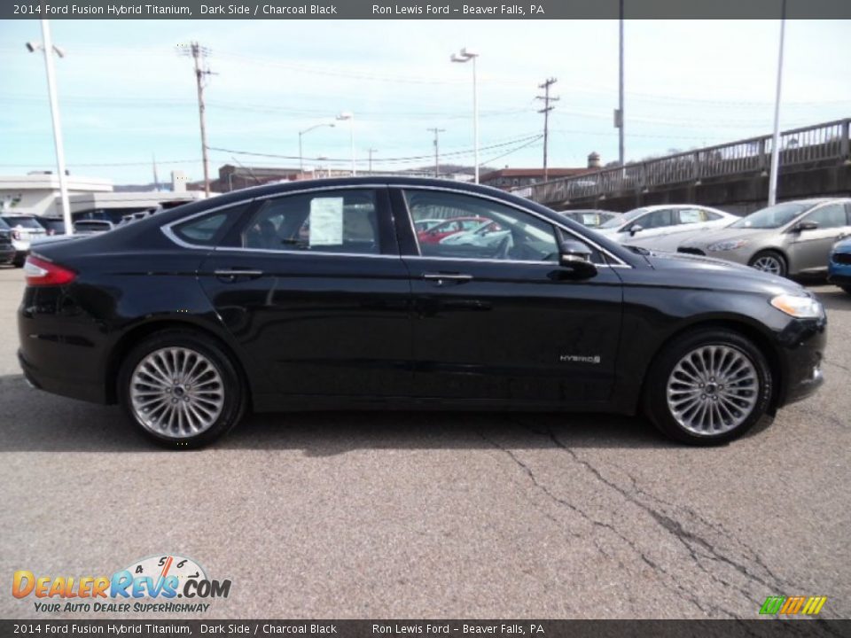 2014 Ford Fusion Hybrid Titanium Dark Side / Charcoal Black Photo #1