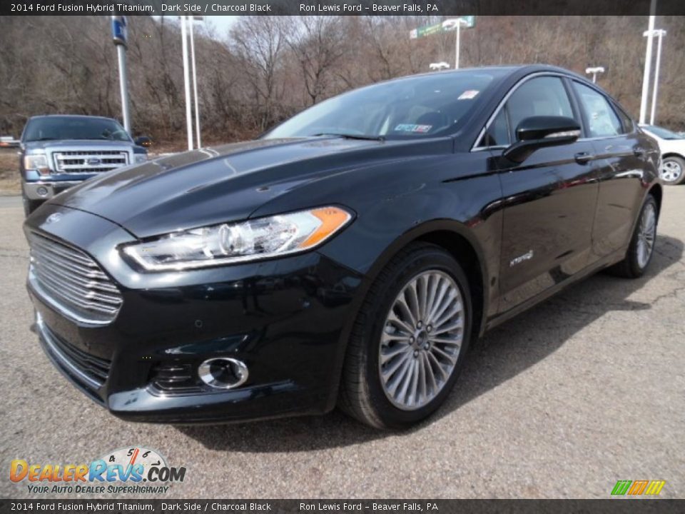 2014 Ford Fusion Hybrid Titanium Dark Side / Charcoal Black Photo #4