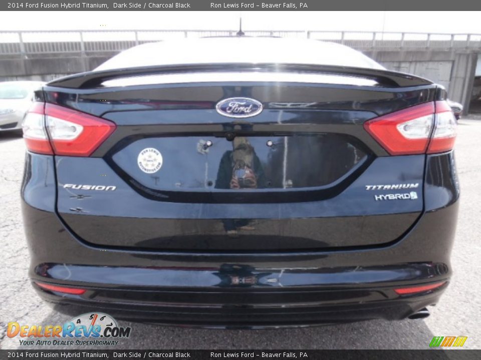 2014 Ford Fusion Hybrid Titanium Dark Side / Charcoal Black Photo #7