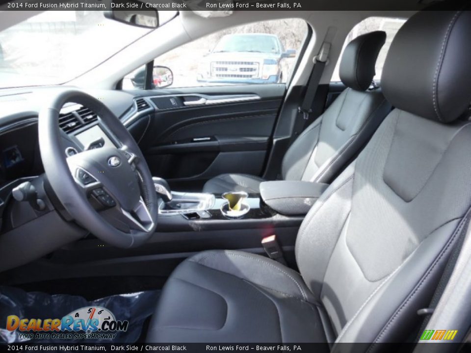 2014 Ford Fusion Hybrid Titanium Dark Side / Charcoal Black Photo #11