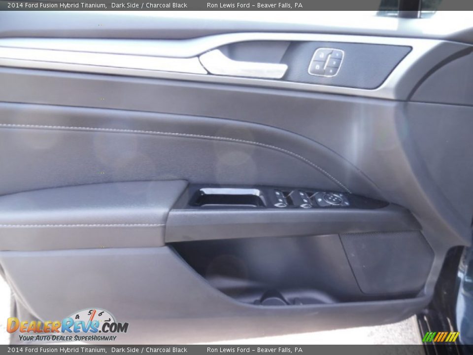 2014 Ford Fusion Hybrid Titanium Dark Side / Charcoal Black Photo #14