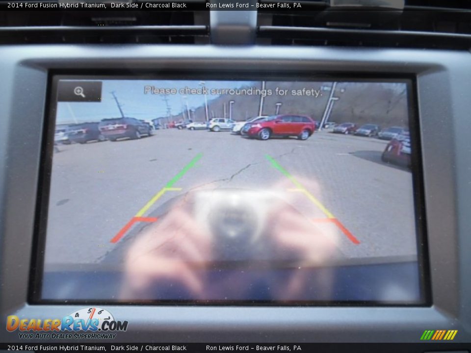 2014 Ford Fusion Hybrid Titanium Dark Side / Charcoal Black Photo #19