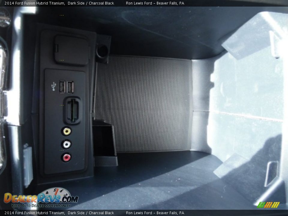 2014 Ford Fusion Hybrid Titanium Dark Side / Charcoal Black Photo #20