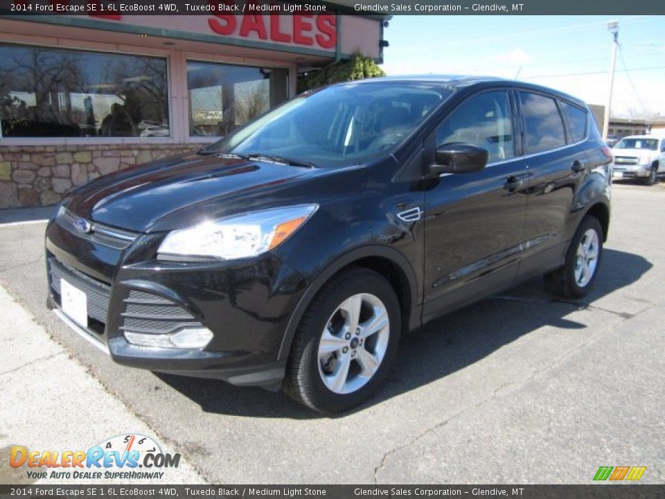 2014 Ford Escape SE 1.6L EcoBoost 4WD Tuxedo Black / Medium Light Stone Photo #1