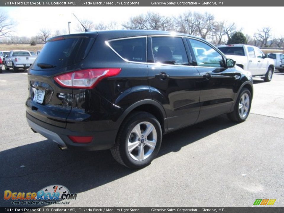 2014 Ford Escape SE 1.6L EcoBoost 4WD Tuxedo Black / Medium Light Stone Photo #3