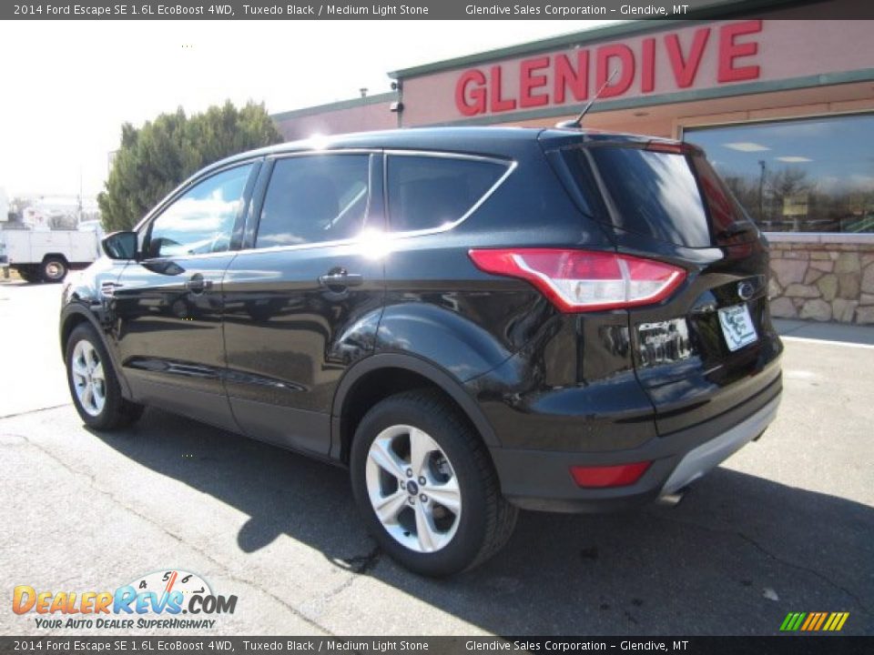 2014 Ford Escape SE 1.6L EcoBoost 4WD Tuxedo Black / Medium Light Stone Photo #4