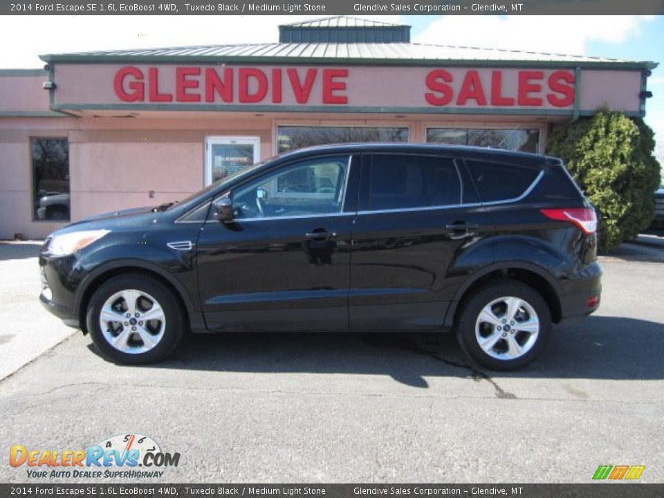 2014 Ford Escape SE 1.6L EcoBoost 4WD Tuxedo Black / Medium Light Stone Photo #5