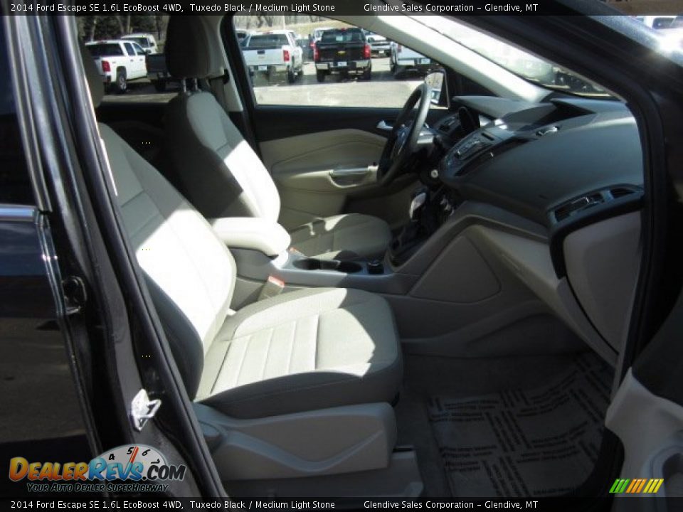2014 Ford Escape SE 1.6L EcoBoost 4WD Tuxedo Black / Medium Light Stone Photo #13