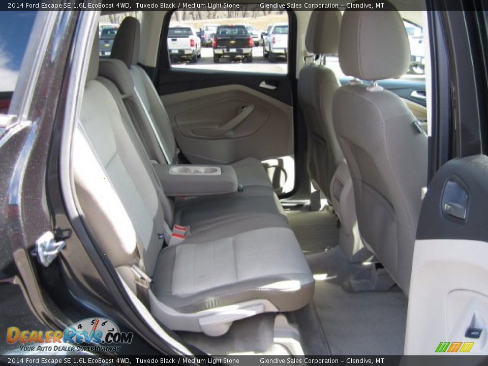 2014 Ford Escape SE 1.6L EcoBoost 4WD Tuxedo Black / Medium Light Stone Photo #14