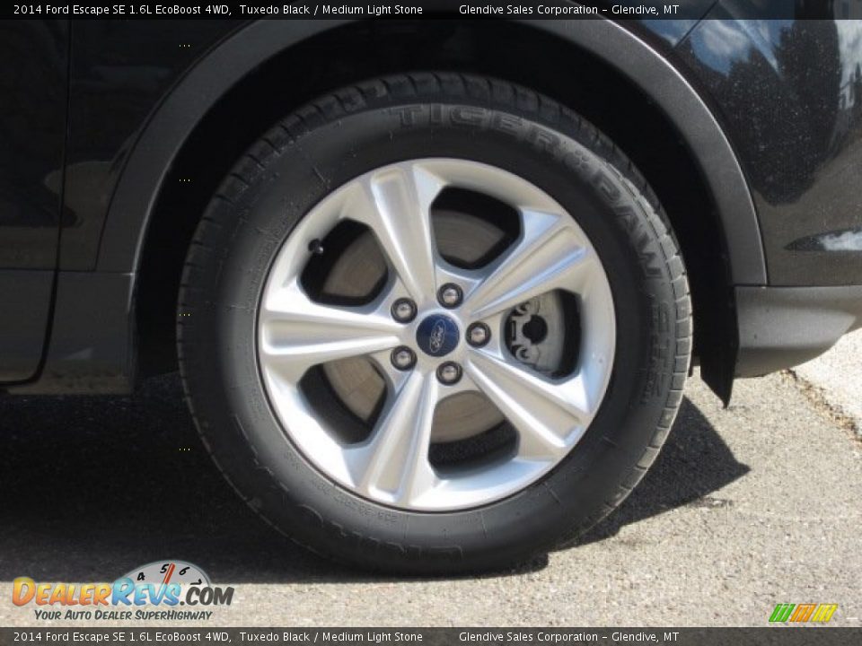 2014 Ford Escape SE 1.6L EcoBoost 4WD Tuxedo Black / Medium Light Stone Photo #20