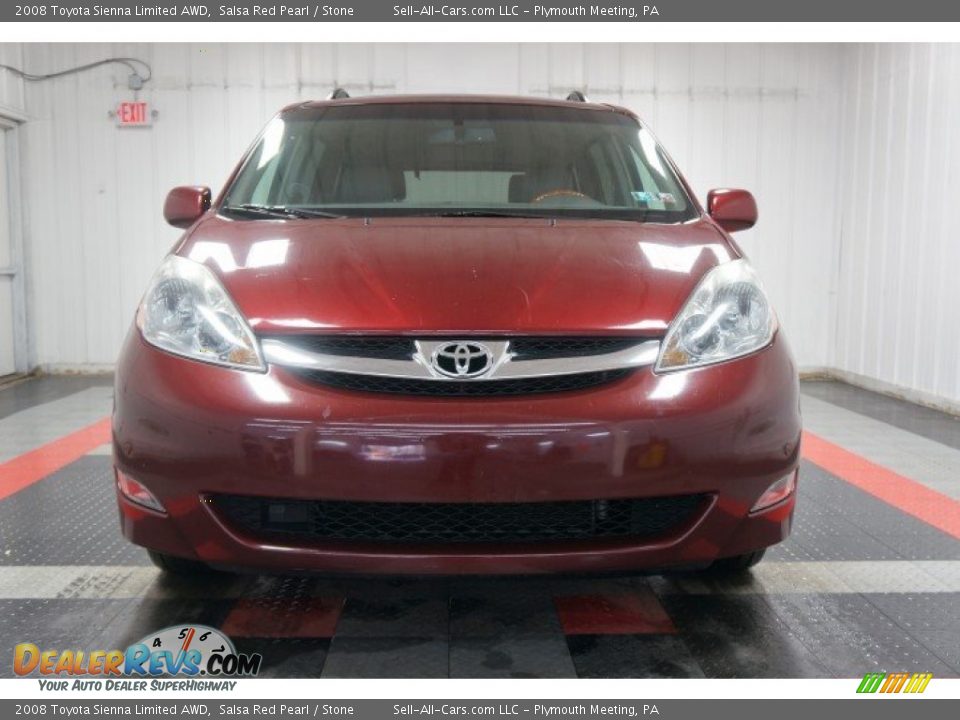 2008 Toyota Sienna Limited AWD Salsa Red Pearl / Stone Photo #4