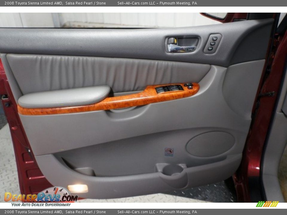 2008 Toyota Sienna Limited AWD Salsa Red Pearl / Stone Photo #12