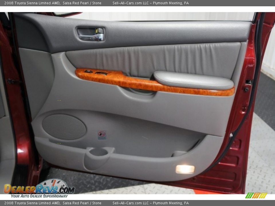 2008 Toyota Sienna Limited AWD Salsa Red Pearl / Stone Photo #16