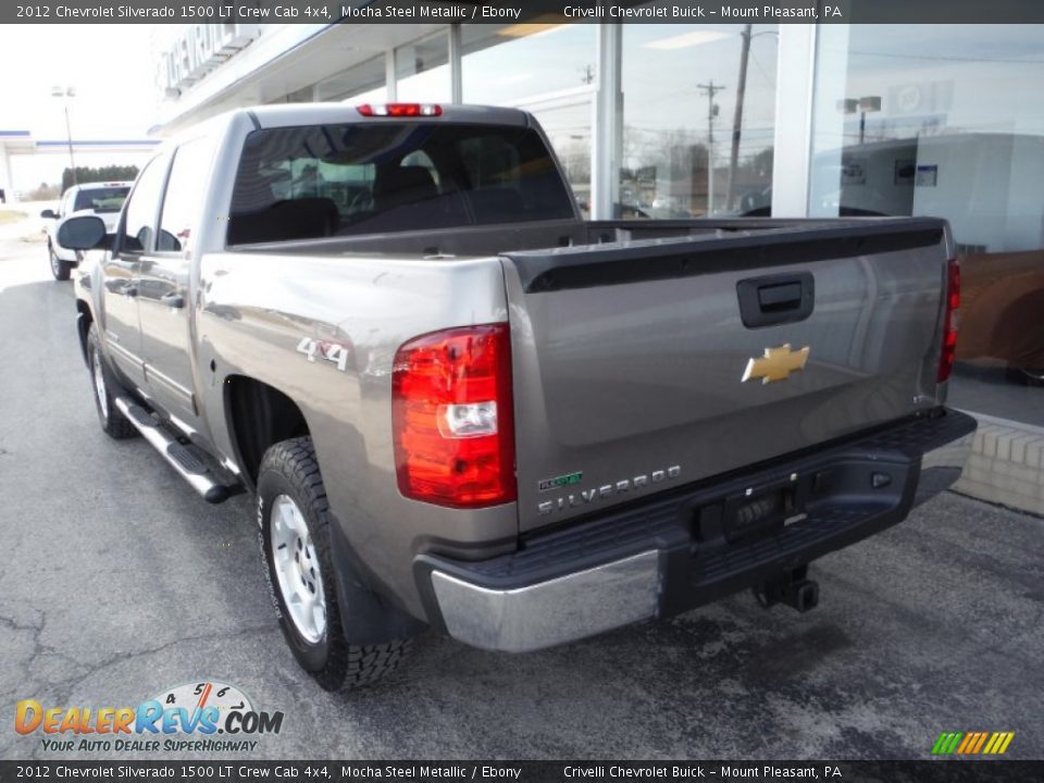 2012 Chevrolet Silverado 1500 LT Crew Cab 4x4 Mocha Steel Metallic / Ebony Photo #10