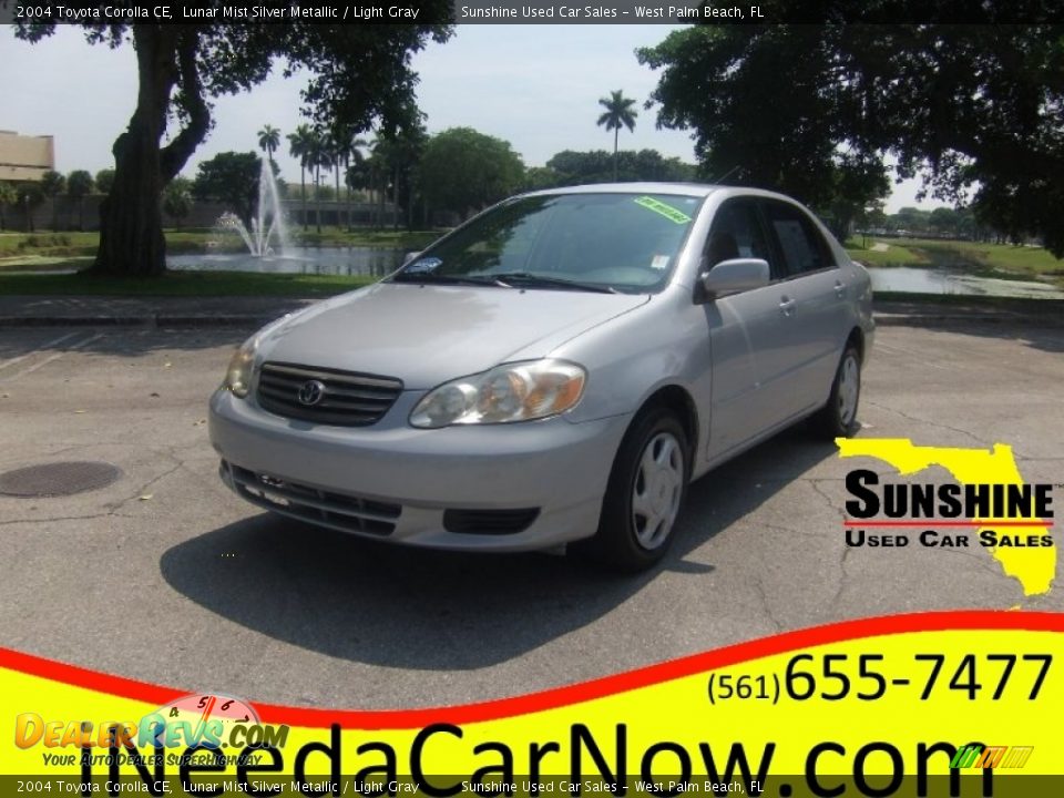 2004 Toyota Corolla CE Lunar Mist Silver Metallic / Light Gray Photo #1