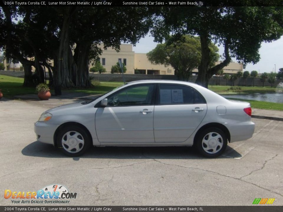2004 Toyota Corolla CE Lunar Mist Silver Metallic / Light Gray Photo #2