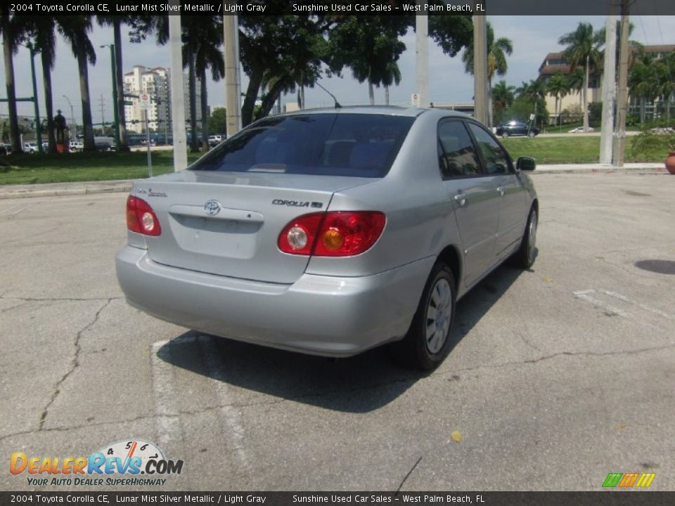 2004 Toyota Corolla CE Lunar Mist Silver Metallic / Light Gray Photo #4