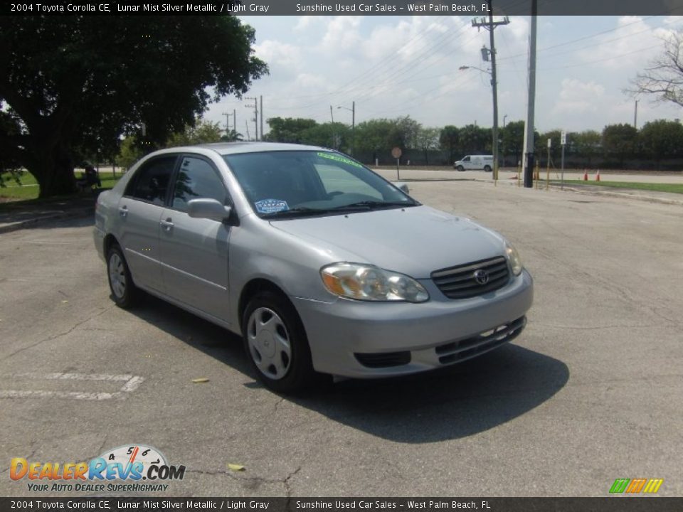 2004 Toyota Corolla CE Lunar Mist Silver Metallic / Light Gray Photo #6