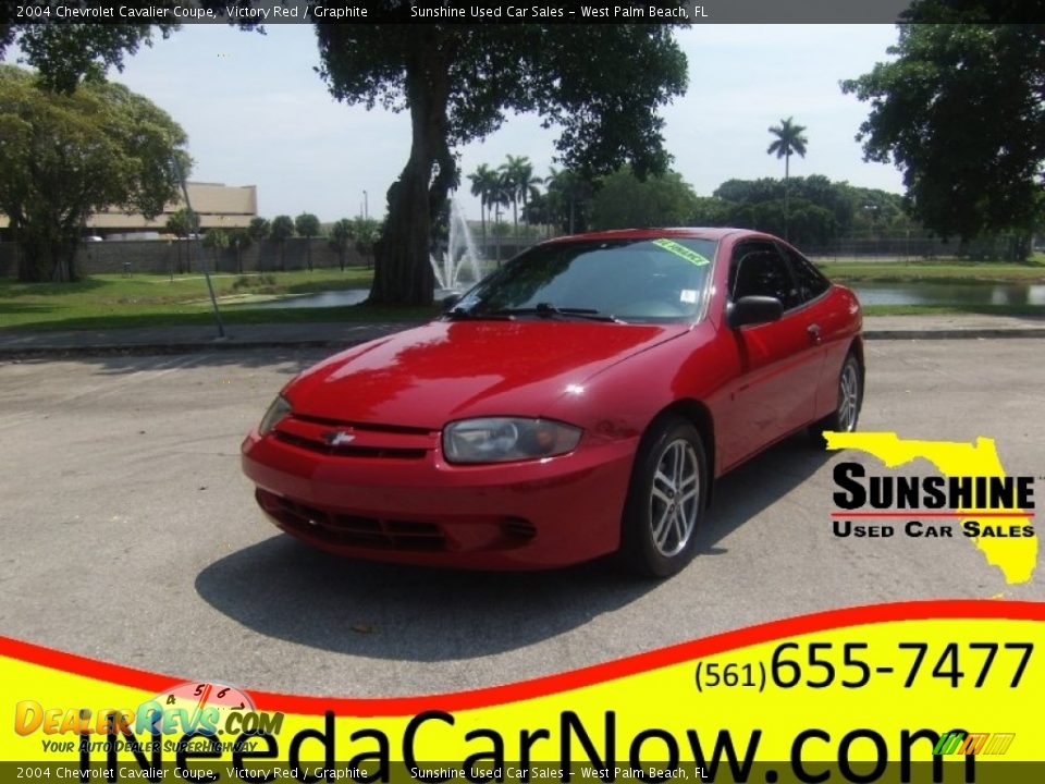 2004 Chevrolet Cavalier Coupe Victory Red / Graphite Photo #1