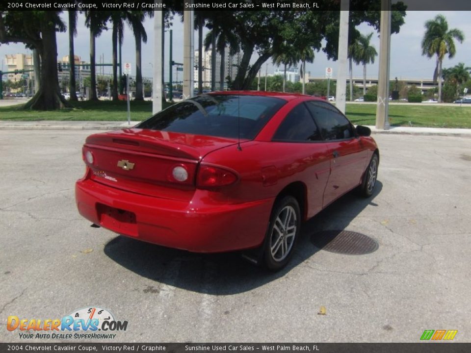 2004 Chevrolet Cavalier Coupe Victory Red / Graphite Photo #4