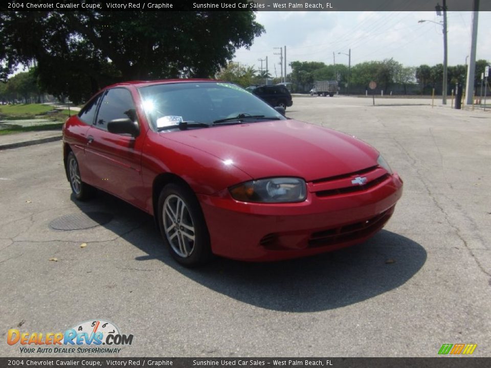 2004 Chevrolet Cavalier Coupe Victory Red / Graphite Photo #6