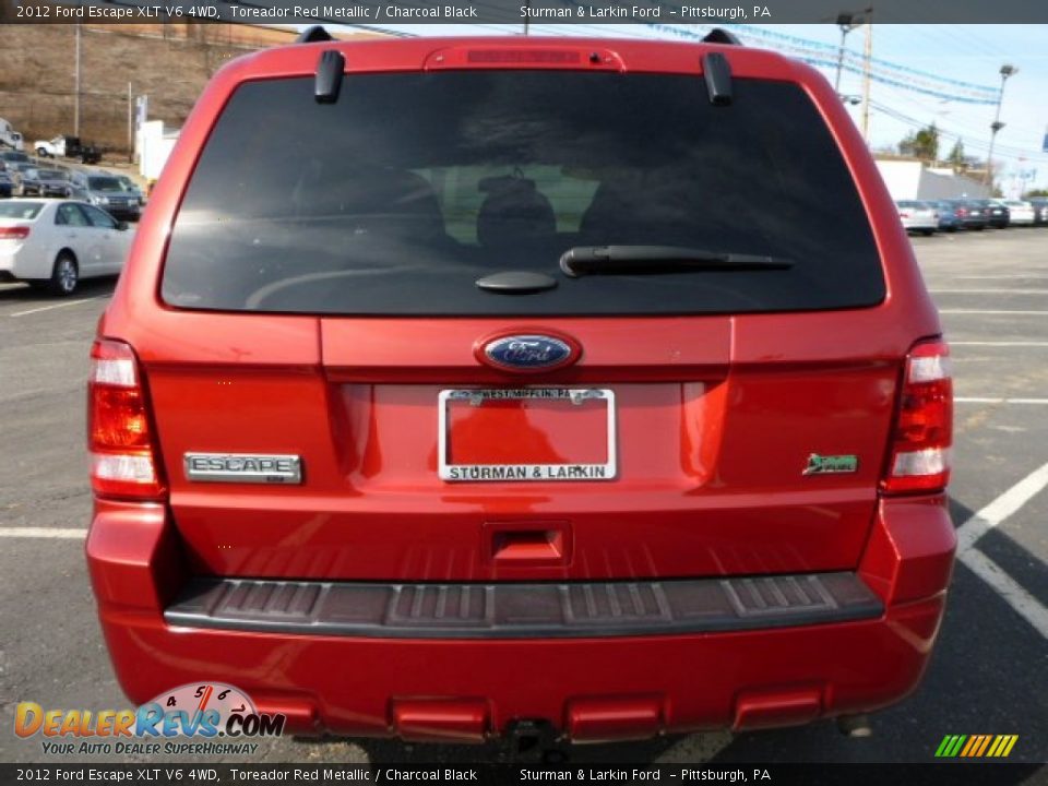 2012 Ford Escape XLT V6 4WD Toreador Red Metallic / Charcoal Black Photo #3