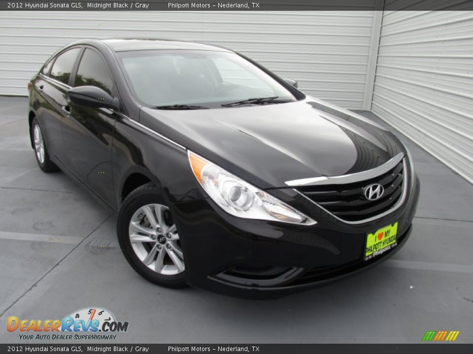 2012 Hyundai Sonata GLS Midnight Black / Gray Photo #1