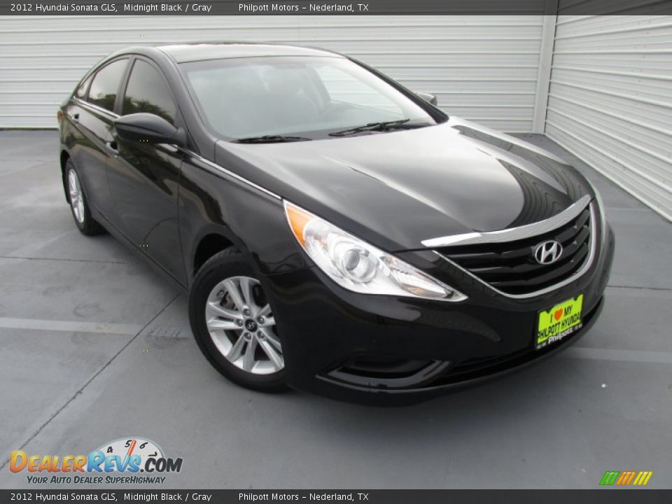 2012 Hyundai Sonata GLS Midnight Black / Gray Photo #2