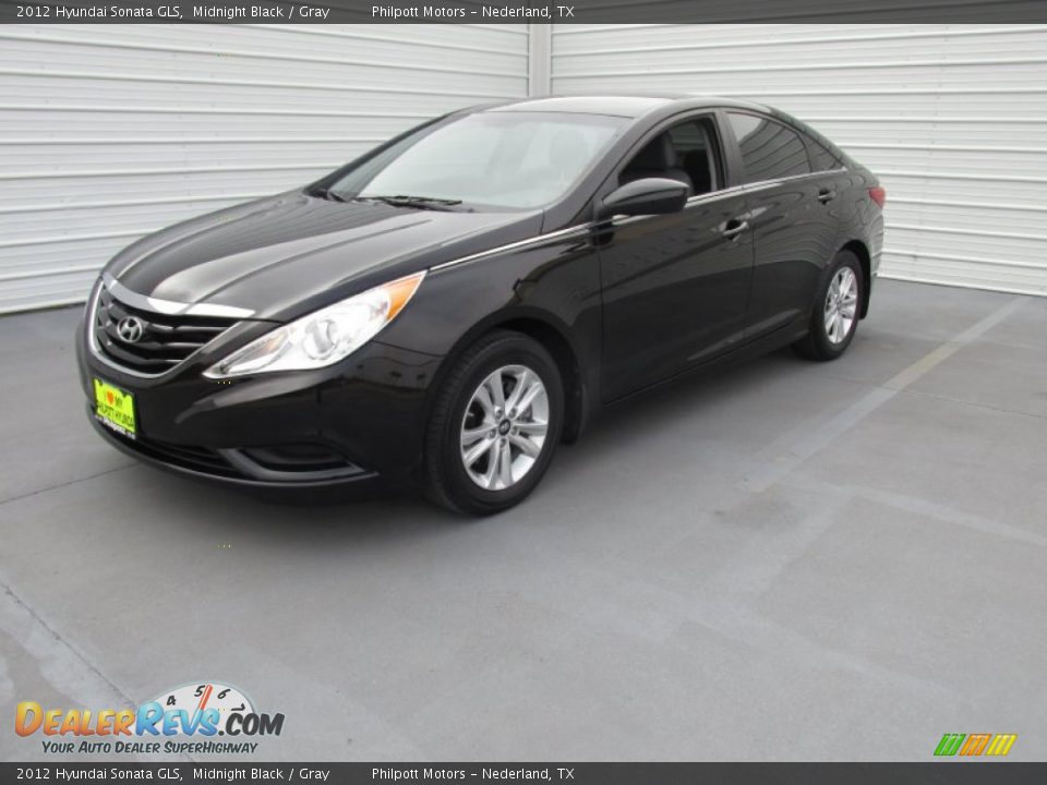 2012 Hyundai Sonata GLS Midnight Black / Gray Photo #4